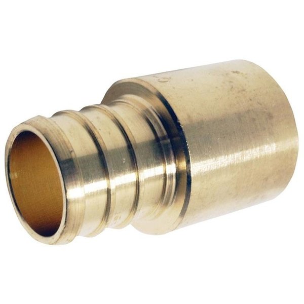 Apollo Valves Pipe Adapter, 34 in, PEX x Male Solder, Brass, 200 psi Pressure APXMS3434